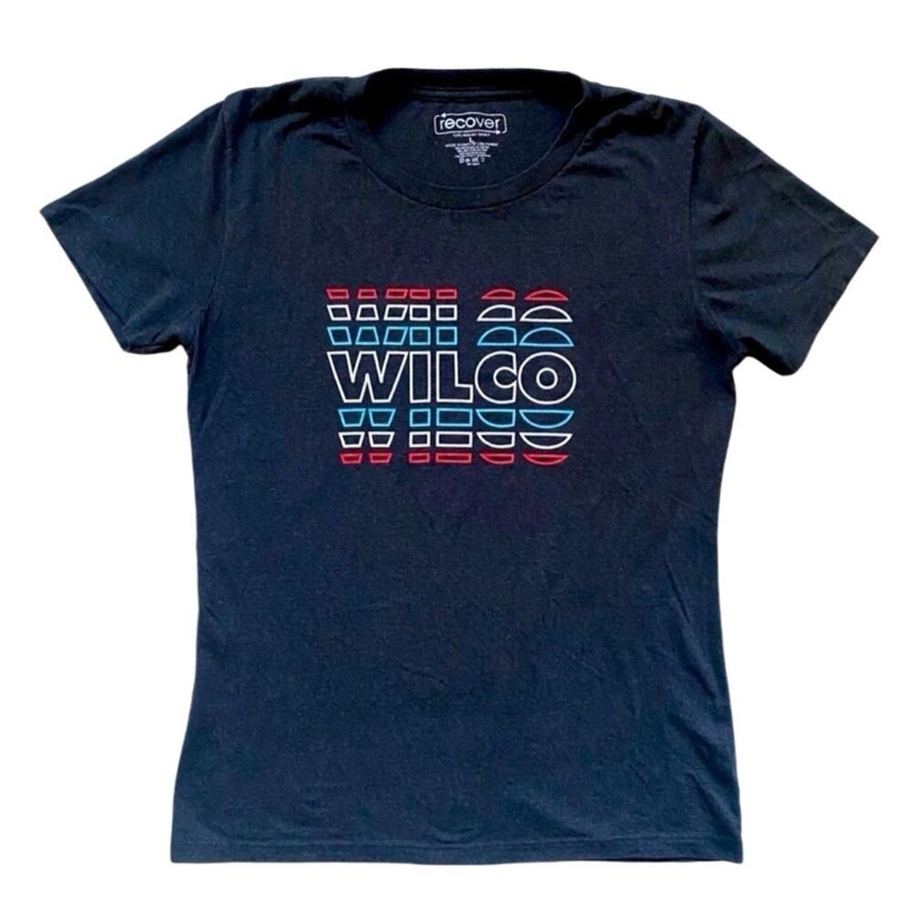 WILCO Band T-shirt Tee, Size Large measurements in photos